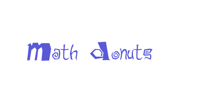 Math Donuts Font Download