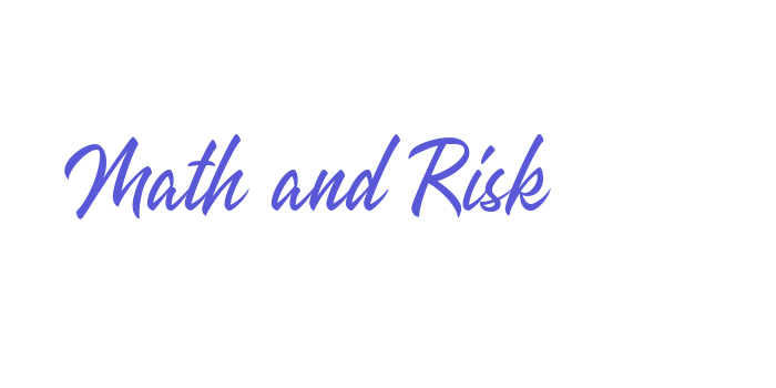 Math and Risk Font Download