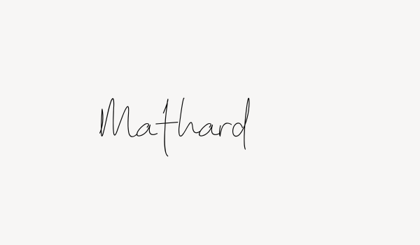 Mathard Font