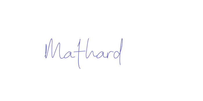 Mathard Font