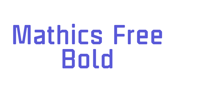 Mathics Free Bold Font Download