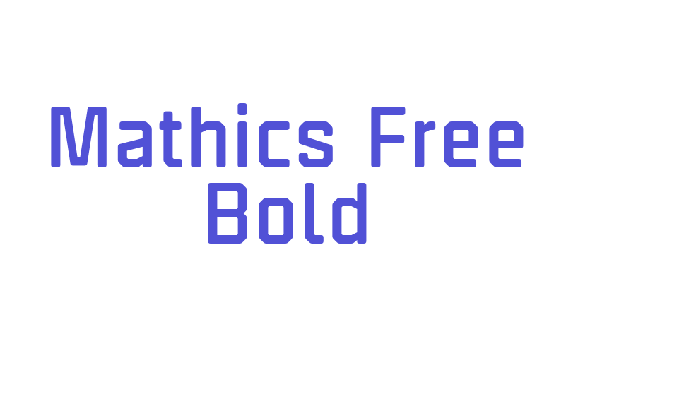 Mathics Free Bold-font-download