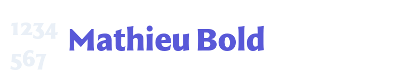 Mathieu Bold-related font