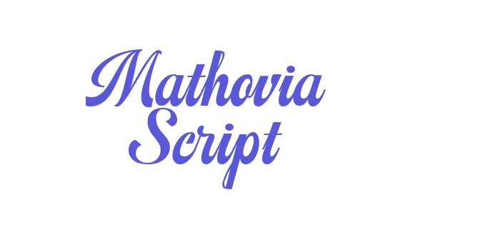 Mathovia Script Font Download