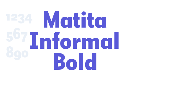 Matita Informal Bold font free