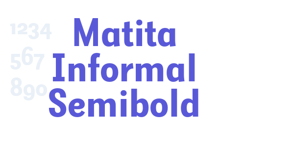 Matita Informal Semibold font free