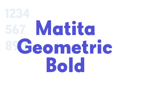 Matita Geometric Bold