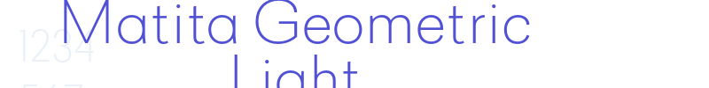 Matita Geometric Light-font