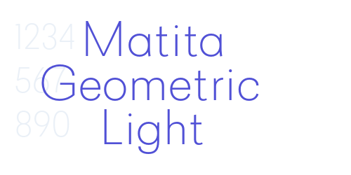 Matita Geometric Light-font-download