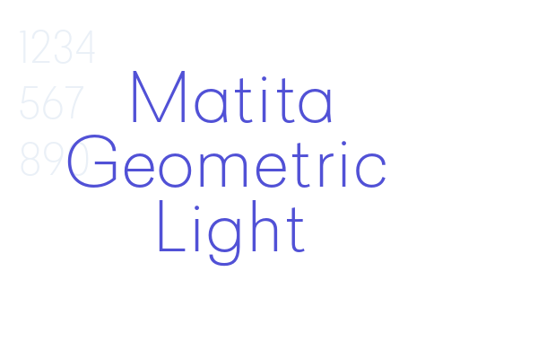 Matita Geometric Light