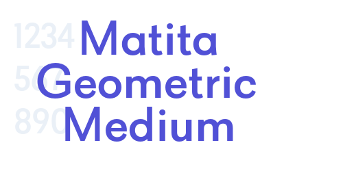 Matita Geometric Medium-font-download