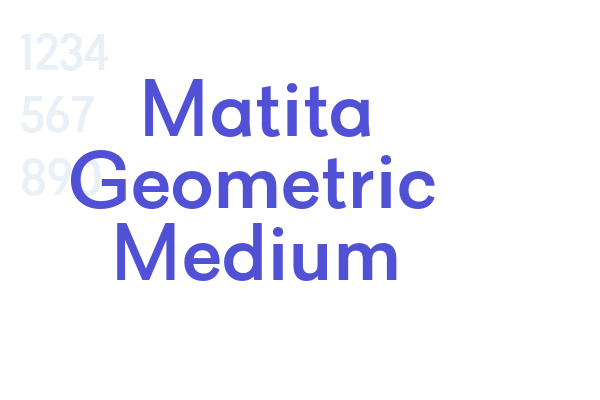 Matita Geometric Medium