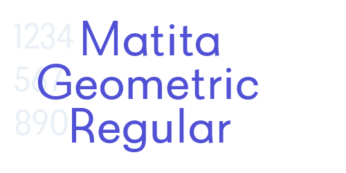 Matita Geometric Regular-font-download