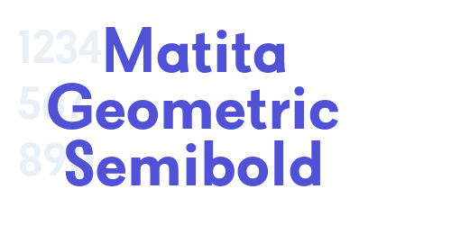Matita Geometric Semibold-font-download