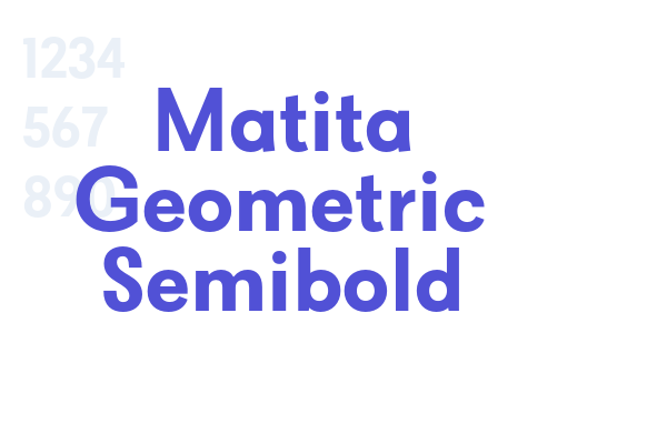 Matita Geometric Semibold