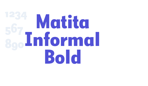 Matita Informal Bold font download