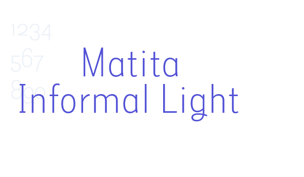 Matita Informal Light font download