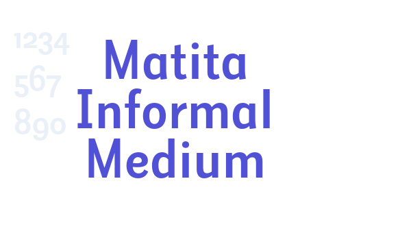 Matita Informal Medium font download