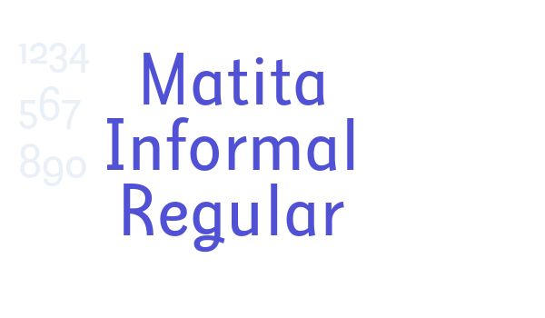 Matita Informal Regular font download