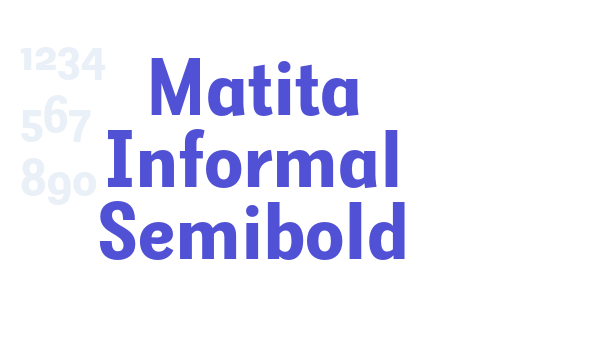 Matita Informal Semibold font download