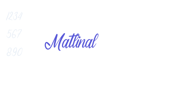 Matlinal font free