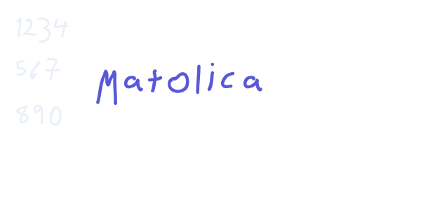 Matolica font free