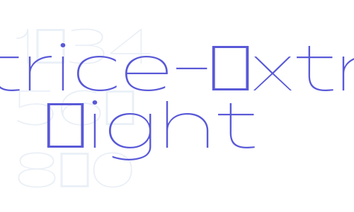 Matrice-Extra Light Font Download