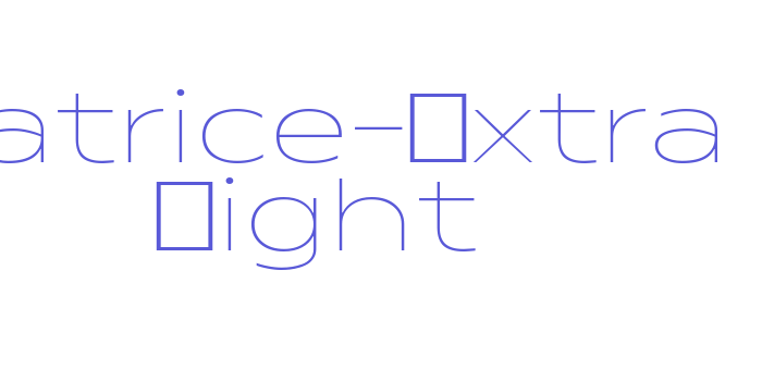 Matrice-Extra Light Font Download