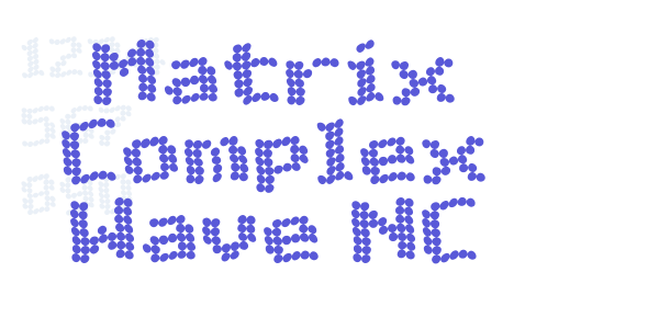 Matrix Complex Wave NC font free