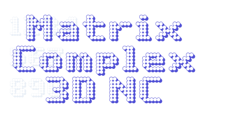 Matrix Complex 3D NC-font-download