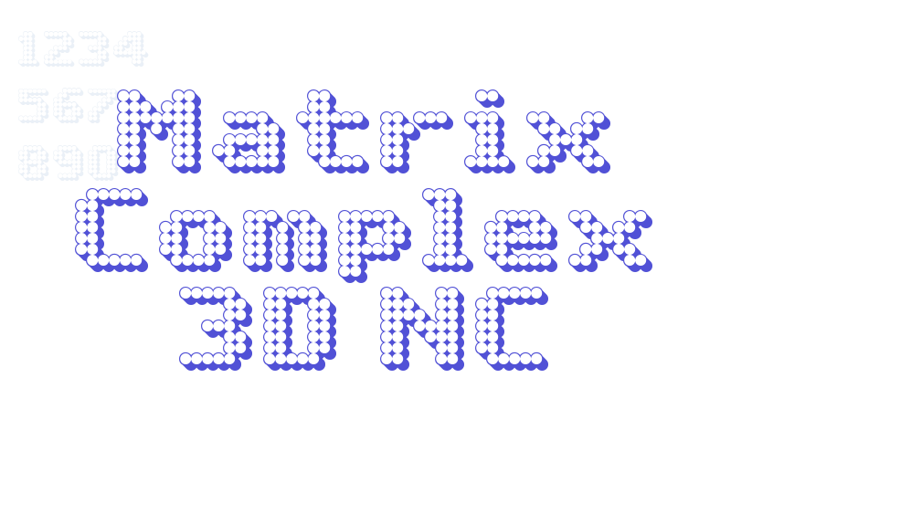 Matrix Complex 3D NC-font-download