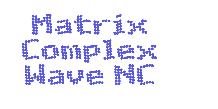 Matrix Complex Wave NC Font Download