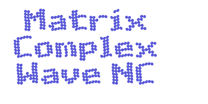 Matrix Complex Wave NC Font