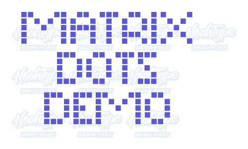 Matrix Dots Demo Font Download