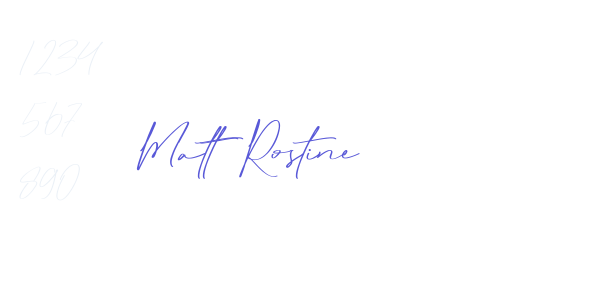 Matt Rostine font free