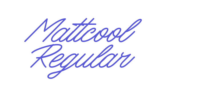 Mattcool Regular Font