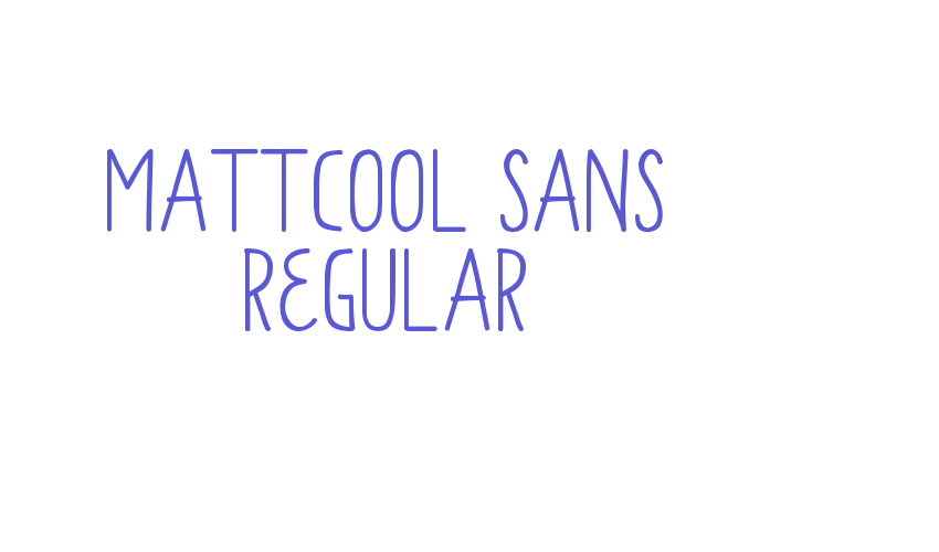 Mattcool Sans Regular Font Download