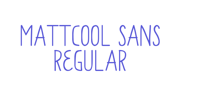 Mattcool Sans Regular Font Download