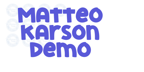 Matteo Karson Demo font free