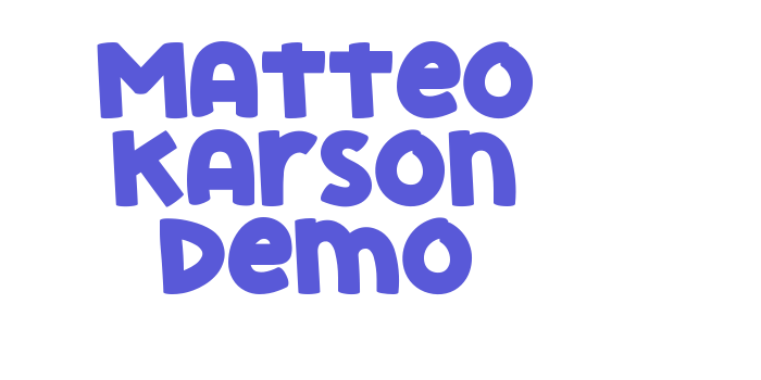 Matteo Karson Demo Font Download