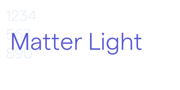 Matter Light font free