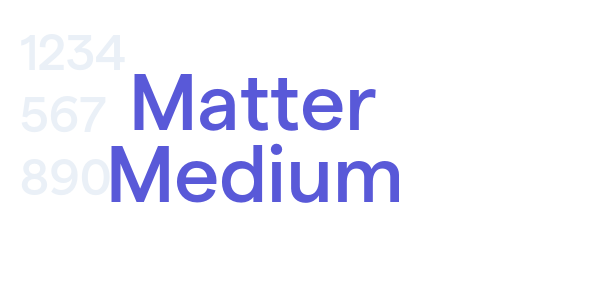 Matter Medium font free