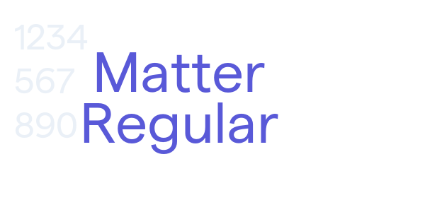 Matter Regular font free