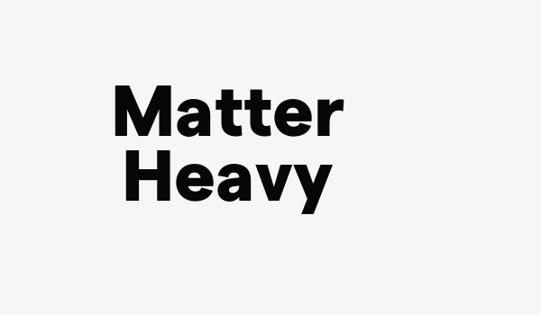 Matter Heavy Font