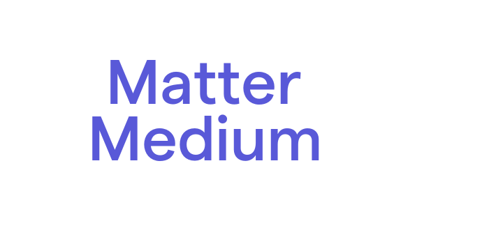 Matter Medium Font Download