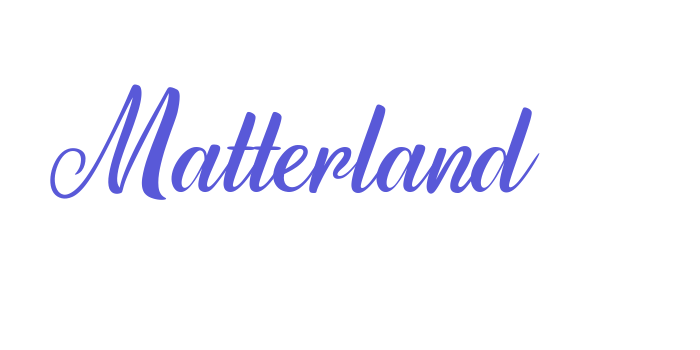 Matterland Font