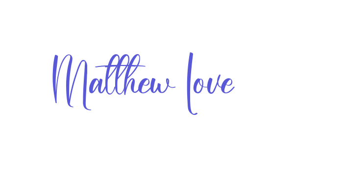 Matthew Love Font Download