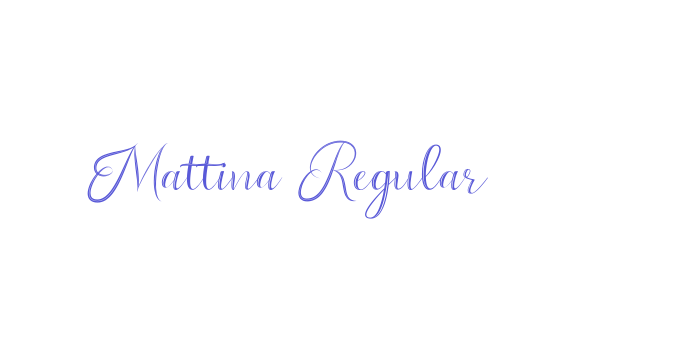 Mattina Regular Font Download