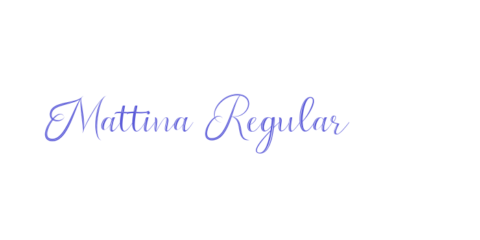 Mattina Regular Font