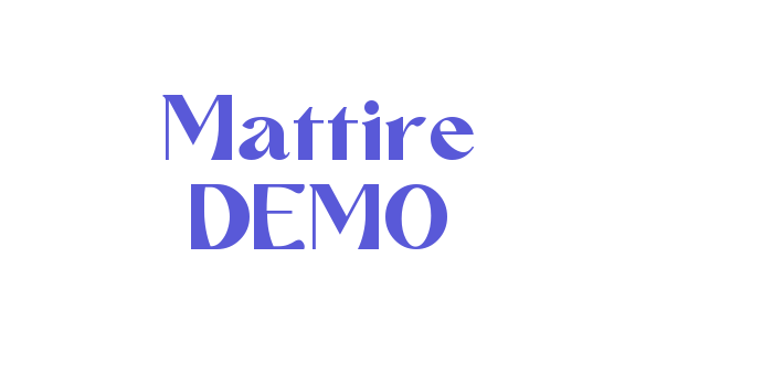 Mattire DEMO Font Download